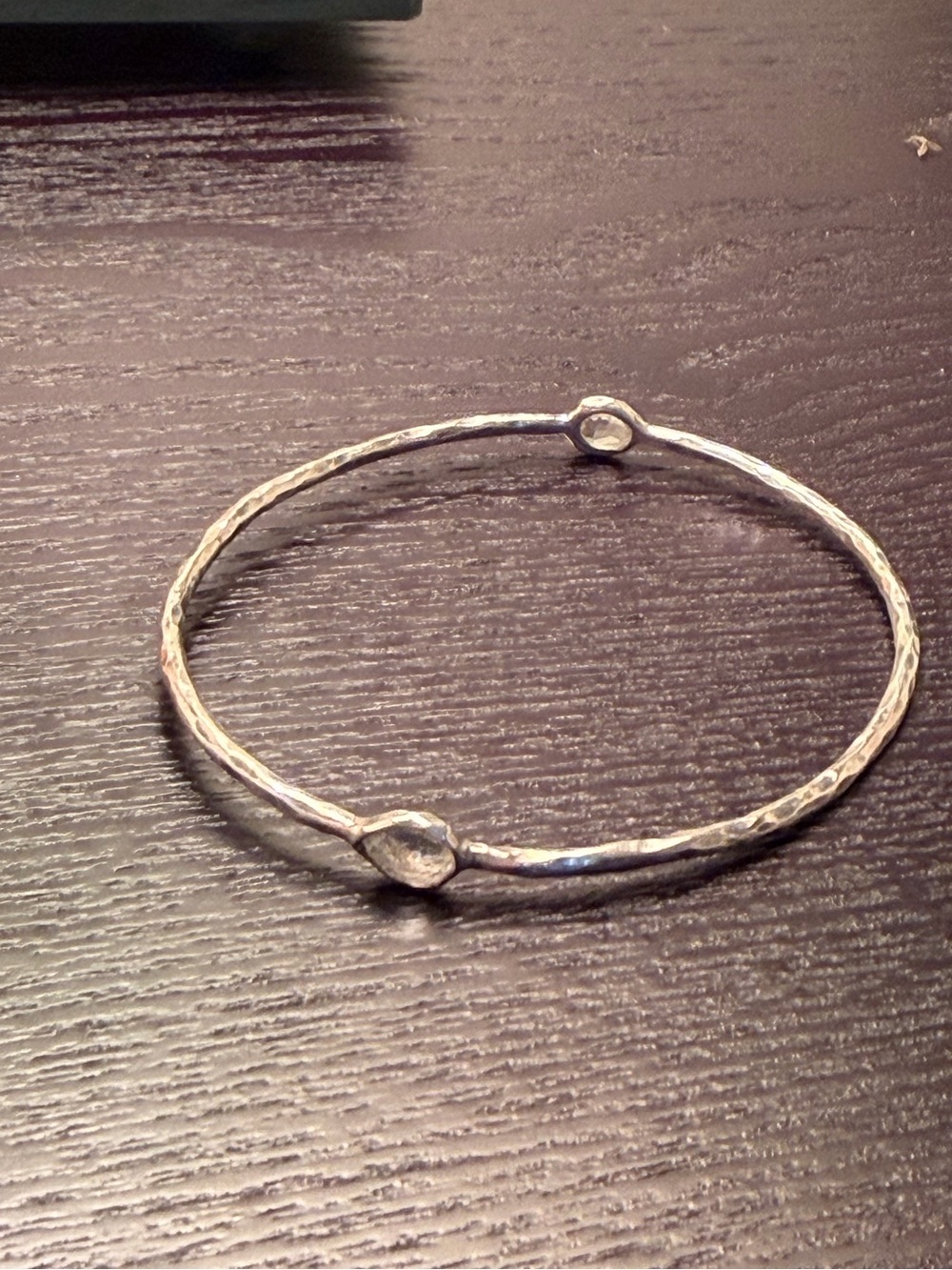 Ippolita small 2 stone sterling silver bangle